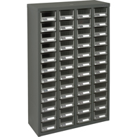 Casiers pour pi&egrave;ces KPC-400, Acier galvanis&eacute;, 48 tiroirs, 22-3/5" x 8-7/10" x 36-9/10", Gris Ottawa Fastener Supply