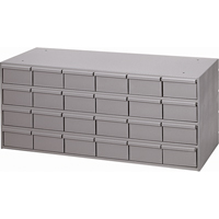Industrial Drawer Cabinets, 24 Drawers, 33-3/4" W x 11-5/8" D x 14-3/8" H, Grey CA930 | Ottawa Fastener Supply