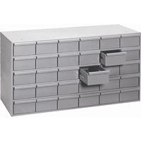 Industrial Drawer Cabinets, 30 Drawers, 33-3/4" W x 11-3/4" D x 21-1/8" H, Grey CA934 | Ottawa Fastener Supply