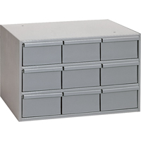 Industrial Drawer Cabinets, 9 Drawers, 17-1/4" W x 11-5/8" D x 10-7/8" H, Grey CA942 | Ottawa Fastener Supply