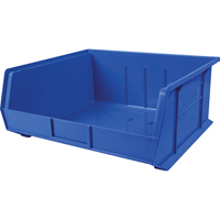 Plastic Bin, 16-1/2" W x 11" H x 18" D, Blue CB117 | Ottawa Fastener Supply