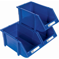 Stack & Hang Bin, 4-13/16" W x 3-3/16" H x 7-1/8" D, Blue Ottawa Fastener Supply