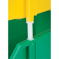 Stack & Hang Bin, 5-7/8" W x 4-11/16" H x 9-13/16" D, Yellow Ottawa Fastener Supply