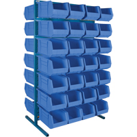 Support stationnaire deux c&ocirc;t&eacute;s pour bacs, 36" la x 24" p x 61" h, 56 bacs Ottawa Fastener Supply