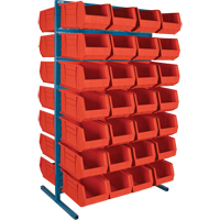 Support stationnaire deux c&ocirc;t&eacute;s pour bacs, 36" la x 24" p x 61" h, 56 bacs Ottawa Fastener Supply