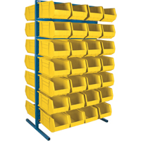 Support stationnaire deux c&ocirc;t&eacute;s pour bacs, 36" la x 24" p x 61" h, 56 bacs Ottawa Fastener Supply