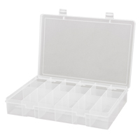 Compact Polypropylene Compartment Cases, 13-1/8" W x 9" D x 2-5/16" H, 18 Compartments CB503 | Ottawa Fastener Supply