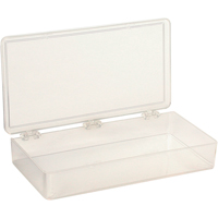 K-Resin Compartment Box, Plastic, 4" W x 8" D x 1-3/16" H, Transparent CB709 | Ottawa Fastener Supply