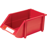 Stack & Hang Bin, 8-3/16" W x 6-3/16" H x 14" D, Red Ottawa Fastener Supply