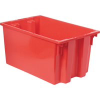 Stack & Nest Totes, 12" x 23.5" x 15.5", Red Ottawa Fastener Supply