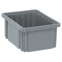 Contenants Divider Box, Plastique, 10,9" la x 8,3" p x 5" h, Gris Ottawa Fastener Supply