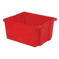Contenants Stack-N-Nest Polylewton, 15,1" x 30,1" x 24", Rouge Ottawa Fastener Supply