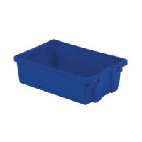 Contenants Stack-N-Nest Polylewton, 6,2" x 20,1" x 13", Bleu Ottawa Fastener Supply