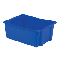 Contenants Stack-N-Nest Polylewton, 10,5" x 26,1" x 18,7", Bleu Ottawa Fastener Supply