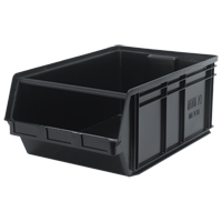 MAGNUM Bin, 11-7/8" H x 18-3/8" W x 29" D, 150 lbs. Capacity, Black Ottawa Fastener Supply