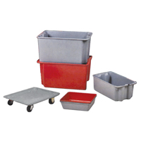 Stack-N-Nest<sup>®</sup> Plexton Containers, 20.1" W x 42.5" D x 14.1" H, Grey CD206 | Ottawa Fastener Supply