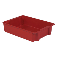 Stack-N-Nest<sup>®</sup> Plexton Containers, 24" W x 34.1" D x 8.1" H, Red CD191 | Ottawa Fastener Supply