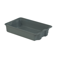 Stack-N-Nest<sup>®</sup> Plexton Containers, 14.8" W x 24.3" D x 5.1" H, Grey CD198 | Ottawa Fastener Supply