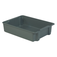 Stack-N-Nest<sup>®</sup> Plexton Containers, 24" W x 34.1" D x 8.1" H, Grey CD205 | Ottawa Fastener Supply