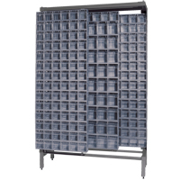 Free-Standing Tip-Out Bins Slider System, 48" W x 18" D x 77" H, 303 Drawers Ottawa Fastener Supply