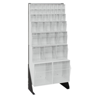 Tip-Out Bins Stand, 23-5/8" W x 8" D x 52" H, 38 Drawers Ottawa Fastener Supply
