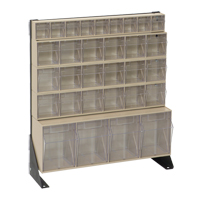 Tip-Out Bins Stand, 23-5/8" W x 8" D x 28" H, 31 Drawers Ottawa Fastener Supply