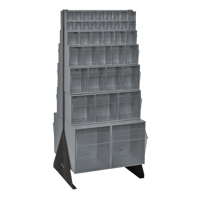 Tip-Out Bins Stand, 23-5/8" W x 16" D x 52" H, 76 Drawers Ottawa Fastener Supply