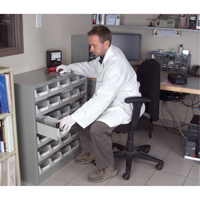 KPC-HD Heavy-Duty Parts Cabinet, Galvanized Steel, 30 Drawers, 34-3/5" x 15-7/10" x 34-3/5", Grey Ottawa Fastener Supply