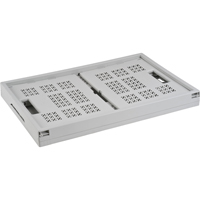 Bac repliable, 21" lo x 14" la x 10,5" h, Gris Ottawa Fastener Supply