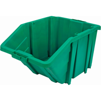 Jumbo Plastic Bin, 15-1/2" W x 13" H x 25" D, Green, 200 lbs. Capacity Ottawa Fastener Supply