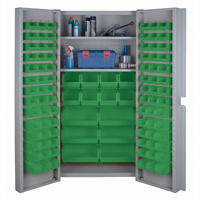 Deep Door Combination Cabinets, 38" W x 24" D x 72" H, Grey CF357 | Ottawa Fastener Supply