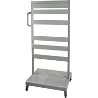 Mobile Tilt Bin Rack - Cart Only, Double-sided, 26-1/4" W x 22" D x 57-1/2" H Ottawa Fastener Supply