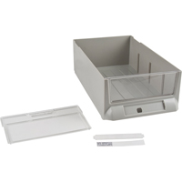 Replacement Drawer for KPC-200 Parts Cabinets, Plastic, 5-3/8" W x 9-13/16" D x 3-3/10" H, Grey Ottawa Fastener Supply