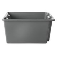 Stack & Nest Palletote Box, 10" x 15.5" x 19.5", Grey CF683 | Ottawa Fastener Supply