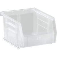 Clear-View Ultra Stack & Hang Bin, 4-1/8" W x 3" H x 5-3/8" D, Clear Ottawa Fastener Supply