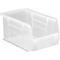 Clear-View Ultra Stack & Hang Bin, 6" W x 5" H x 9-1/4" D, Clear Ottawa Fastener Supply