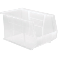 Clear-View Ultra Stack & Hang Bin, 8-1/4" W x 8" H x 13-5/8" D, Clear Ottawa Fastener Supply