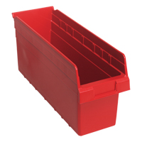 Bacs pour &eacute;tag&egrave;re Store-Max, 6-5/8" la x 8" H x 17-7/8" p, Rouge, Capacit&eacute; 56 lb Ottawa Fastener Supply