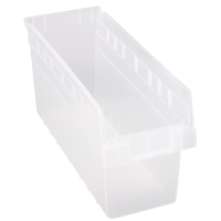Bacs pour &eacute;tag&egrave;re Store-Max, 6-5/8" la x 8" H x 17-7/8" p, Transparent, Capacit&eacute; 56 lb Ottawa Fastener Supply