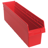 Bacs pour &eacute;tag&egrave;re Store-Max, 6-5/8" la x 8" H x 23-5/8" p, Rouge, Capacit&eacute; 68 lb Ottawa Fastener Supply