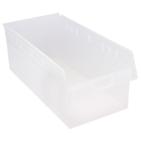 Bacs pour &eacute;tag&egrave;re Store-Max, 11-1/8" la x 8" H x 23-5/8" p, Transparent, Capacit&eacute; 68 lb Ottawa Fastener Supply
