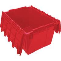 Flip Top Plastic Distribution Container, 21.65" x 15.5" x 12.5", Red CG126 | Ottawa Fastener Supply