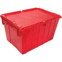 Flip Top Plastic Distribution Container, 21.65" x 15.5" x 12.5", Red CG126 | Ottawa Fastener Supply