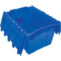 Flip Top Plastic Distribution Container, 21.65" x 15.5" x 12.5", Blue CG127 | Ottawa Fastener Supply