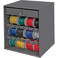 Wire and Terminal Storage Cabinet, Steel, 1 Drawers, 15-9/16" x 11-7/8" x 16-3/8", Grey Ottawa Fastener Supply
