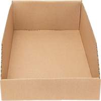 Deep Corrugated Parts Bins, 9-3/4" W x 17-1/4" D x 4-1/2" H, Beige Ottawa Fastener Supply