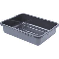 All-Purpose Ribbed-Bottom Storage Tub, 5" H x 15" D x 21" L, Plastic, Grey CG211 | Ottawa Fastener Supply