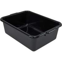 All-Purpose Flat-Bottom Storage Tub, 7" H x 15" D x 21" L, Plastic, Black CG212 | Ottawa Fastener Supply