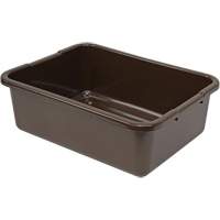 All-Purpose Ribbed-Bottom Storage Tub, 7" H x 15" D x 21" L, Plastic, Brown CG216 | Ottawa Fastener Supply