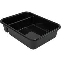 All-Purpose Compartmentalized Storage Tub, 7" H x 15" D x 20" L, Plastic, Black Ottawa Fastener Supply